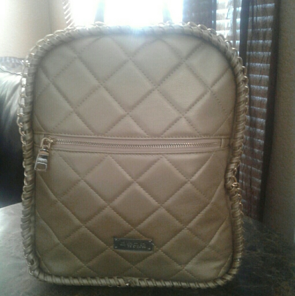 LAST ONE!! Beautiful, Gold Bebe Mini Backpack